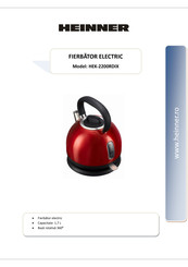Heinner HEK-2200RDIX Manual