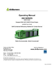 AirBurners S116R Operating Manual