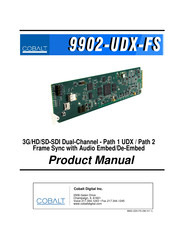 Cobalt Digital Inc 9902-UDX-FS Product Manual