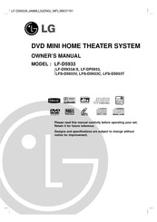 LG LF-D5933X Owner's Manual