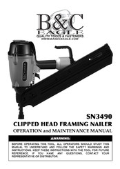 B&C Eagle SN3490 Operation And Maintenance Manual