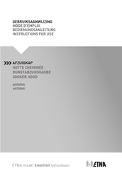 ETNA AI555RVS/E01 Instructions For Use Manual