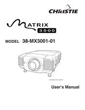 Christie 38-MX3001-01 User Manual