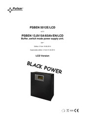 Pulsar BLACK POWER PSBEN 5012E/LCD Manual