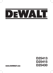 DeWalt D25413K Manual