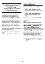 Digital Electronics PL3000 Series Installation Manual