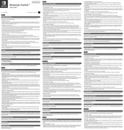 Nintendo Joy-Con 6400566L Quick Start Manual