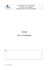 HL-Tech BT-3002 User Manual
