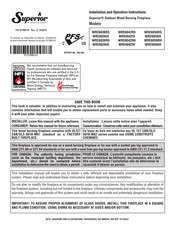 Superior Fireplaces WRE6036RH Installation & Operation Instructions