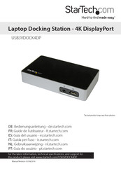 StarTech.com USB3VDOCK4DP Manual