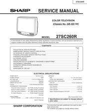 Sharp 27SC260R Service Manual