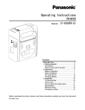 Panasonic JT-H300PR-U1 Operating Instructions Manual