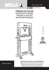 Mega PRC30NF Operation & Maintenance Instructions Manual