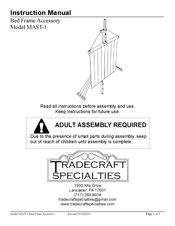 Tradecraft Specialties MAST-1 Instruction Manual