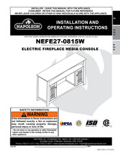 Napoleon NEFE27-0815W Installation And Operating Instructions Manual
