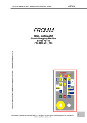 Fromm FS150 Series Manual
