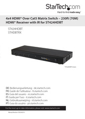 StarTech.com STHDBTRX Manual