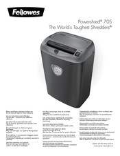 Fellowes 23392J Manual