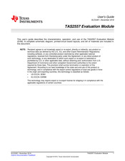 National Semiconductor TAS2557 User Manual