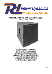 Power Dynamics PDY215SA Instruction Manual