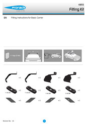 Prorack K855 Fitting Instructions Manual