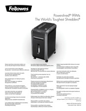 Fellowes BB65517 Manual