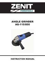 Zenit Powertools AG-115/850 Instruction Manual