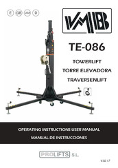 PRO LIFTS VMB TE-086 Operating Instructions & User Manual
