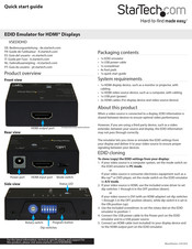 StarTech.com VSEDIDHD Quick Start Manual