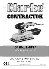 Clarke CONTRACTOR 6462056 Operation & Maintenance Instructions Manual