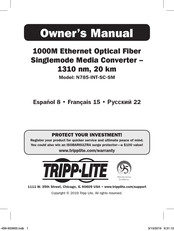Tripp Lite N785-INT-SC-SM Owner's Manual