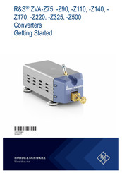 Rohde & Schwarz ZVA-Z220 Getting Started