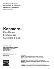 Kenmore W10884766B Installation Instructions Manual