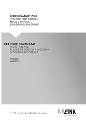 ETNA KIV360WIT/E01 Instructions For Use Manual