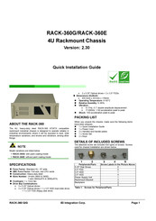 IEI Technology RACK-360G Quick Installation Manual