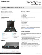 Startech.com 8STRKCONS1901 Quick Start Manual