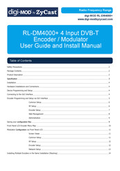 ZyCast digi-MOD RL-DM4000+ User Manual & Installation Manual