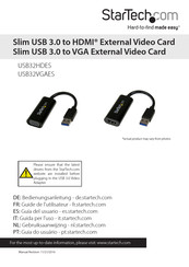 StarTech.com USB32VGAES Manual