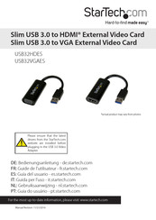 StarTech.com 8STUSB32HDES Manual