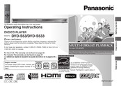 Panasonic DVDS53 - DVD/CD PLAYER Operating Instructions Manual