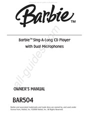 Mattel Barbie BAR504 Owner's Manual