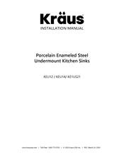 Kraus KEU12WHITE Installation Manual