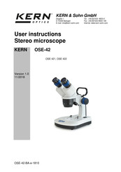 Kern Optics OSE-42 User Instructions