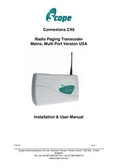 scope Connexions CX6USA Installation & User Manual