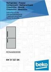 Beko RCNA406I30XB Instructions Of Use