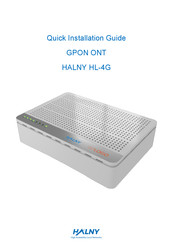 HALNy HL-4G Quick Installation Manual