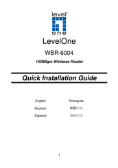 LevelOne WBR-6004 Quick Installation Manual