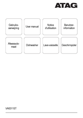 Atag VA6311ST/A00 User Manual