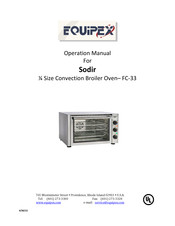 Equipex Sodir FC-33 230V Operation Manual