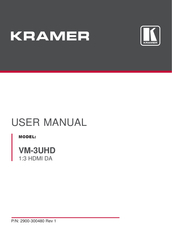 Kramer VM-3UHD User Manual